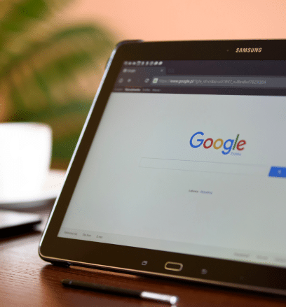 tablette sur le moteur de recherche google
